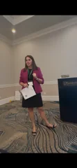 Dr. Jen Halter speaking at a professional learning event